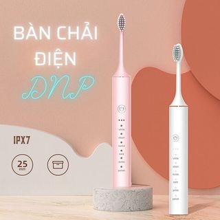 Bàn Chải Điện DNP SONIC IPX7  - Công nghệ Đức -  kèm 3 đầu thay thế