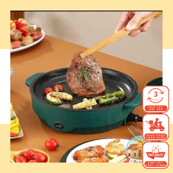 Bếp Nướng Điện - Chảo Nướng Điện - Chống Dính - Lòng 26 cm