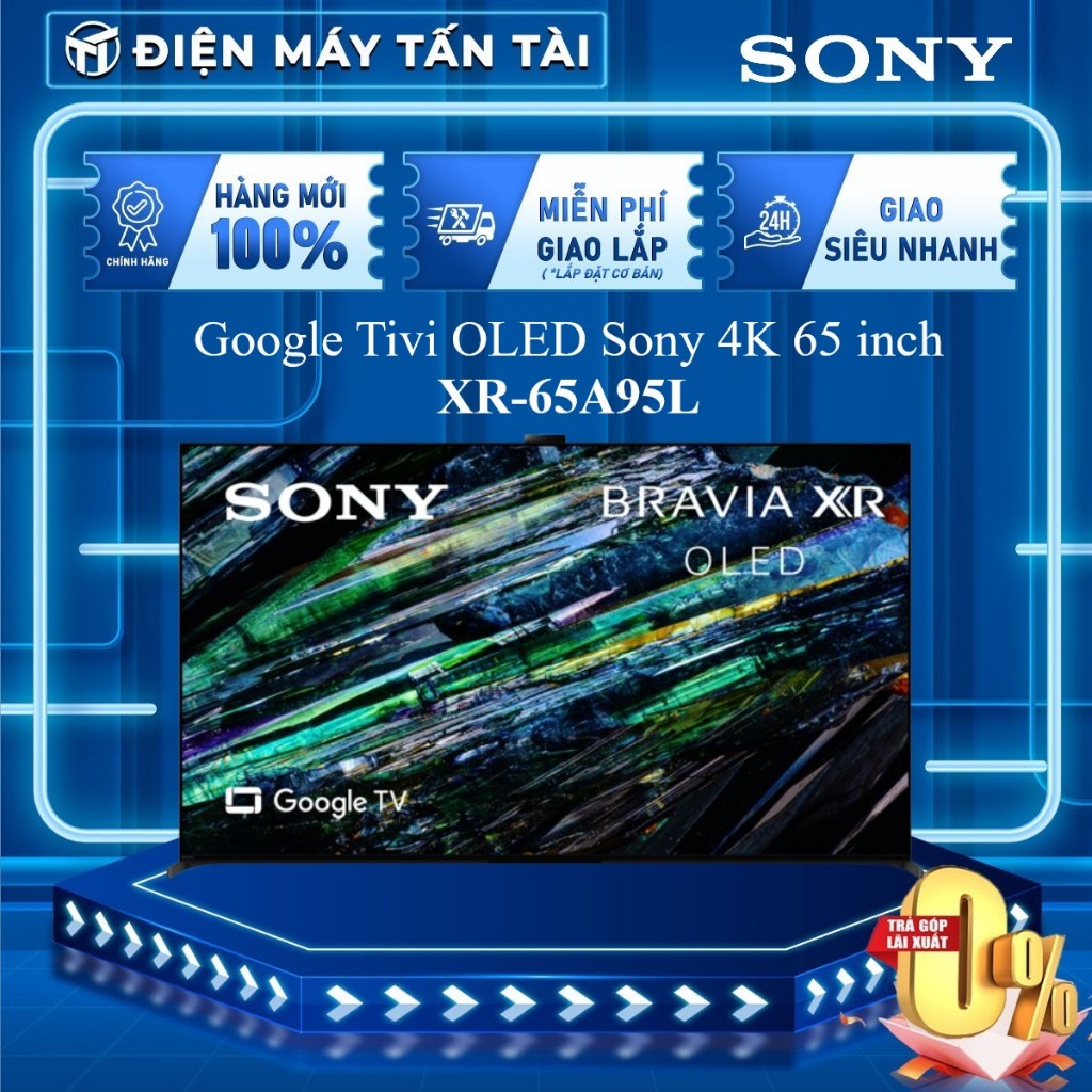 XR-65A95L - Google Tivi OLED Sony 4K 65 Inch XR-65A95L - Bảo Hành Chính Hãng - Giao Miễn Phí HCM