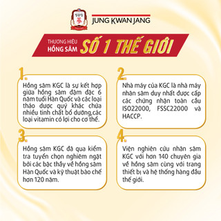 Nước Hồng Sâm Won KGC Jung Kwan Jang (70ml x 30 gói)