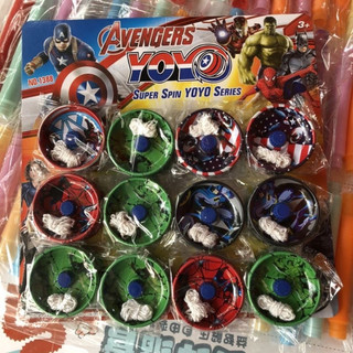 yoyo sắt avenger có kèm dây ( vỉ 12 con)