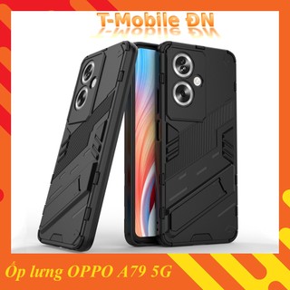 Ốp lưng OPPO A79 5G, Ốp chống sốc Iron Man PUNK cao cấp kèm giá đỡ cho OPPO A79 5G