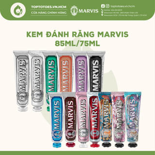 Kem đánh răng Marvis làm trắng răng, loại bỏ mảng bám, cho răng chắc khỏe, hơi thở thơm mát 85ml/75ml
