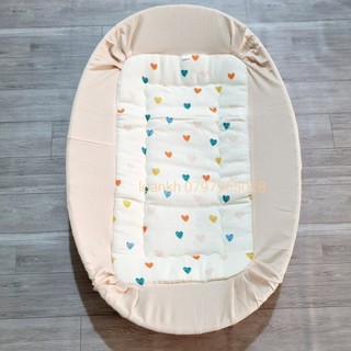 Nệm lót dùng cho nôi tre, Bọc nệm Muslin dùng cho nôi tre, Nệm lót nôi tre cho bé ngủ võng.