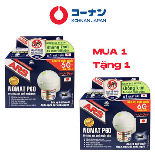 Bộ xông đuổi muỗi ARS Nomat P60/P90 nhỏ gọn có công tắc, kèm dung dịch xông 45ml