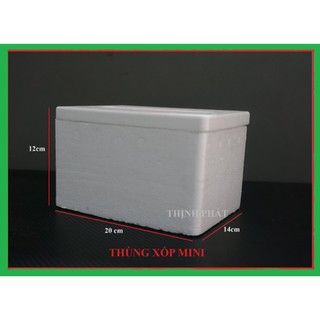 Thùng xốp giữ nhiệt , thùng xốp mini 20 x 14 x 12cm