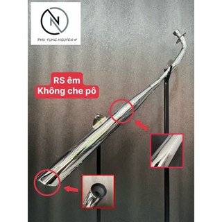 Pô xe wave RS , HÀNG CAO CẤP (móc cam xăng, pô zin êm có che pô, pô zin êm không che pô)