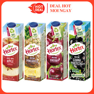 Nước Ép Hoa Quả Cherry/Dứa/Táo/Quả Lý Đen Hortex Hộp 1L