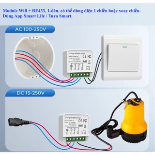 Công tắc thông minh Tuya Basic/ Module, Wifi/ Zigbee/ RF/ RF433, App Tuya Smart Life-