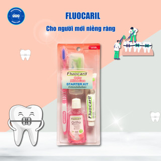 Bộ chăm sóc răng niềng cho người mới niềng răng Sabai Fluocaril Thái Lan Sabai Care