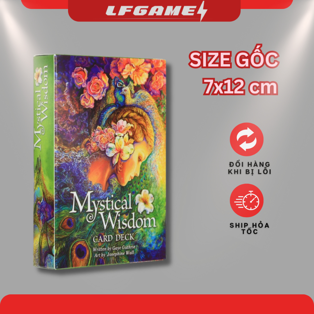 [SIZE GỐC+Tặng đá] Bộ Bói Bài MYSTICAL WISDOM ORACLE tarot Fullsize 7x12 78 lá bài bói
