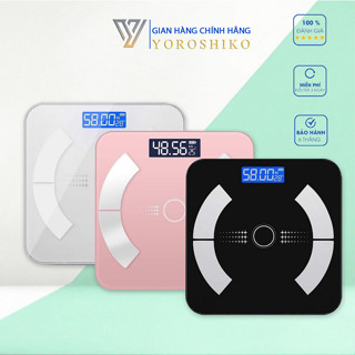  Cân Sức Khoẻ Pin Sạc Yoroshiko. Cân sức khỏe thông minh Rapido RSB02-S  Có bluetooth  