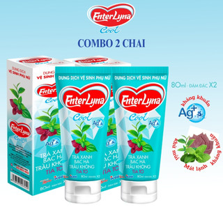 Dung dịch vệ sinh EnterLyna chai 80ml chiết xuất trầu không bạc hà trà xanh