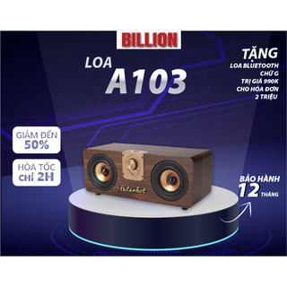 Loa bluetooth Peterhot A103 Chính Hãng Bluetooth 5.3 Thiết Kế Gỗ Sang Trọng Bass Siêu Ấm  Nghe Hay BH 12 Tháng .