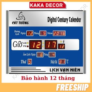 Đồng hồ lịch vạn niên điện tử treo tường