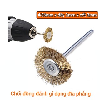 Chổi đồng, chổi sắt đánh gỉ và làm sạch bằng hợp kim sắt dễ dàng đánh gỉ sạch chi tiết góc cạnh nhỏ