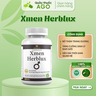 Xmen Herblux tăng cường sinh lý nam giúp bổ thận, giảm nguy cơ mãn dục nam giới (60 viên) ..