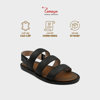 Dép Sandal Nam Da Bò Quai Ngang Cao Cấp Tomoyo TMS10501