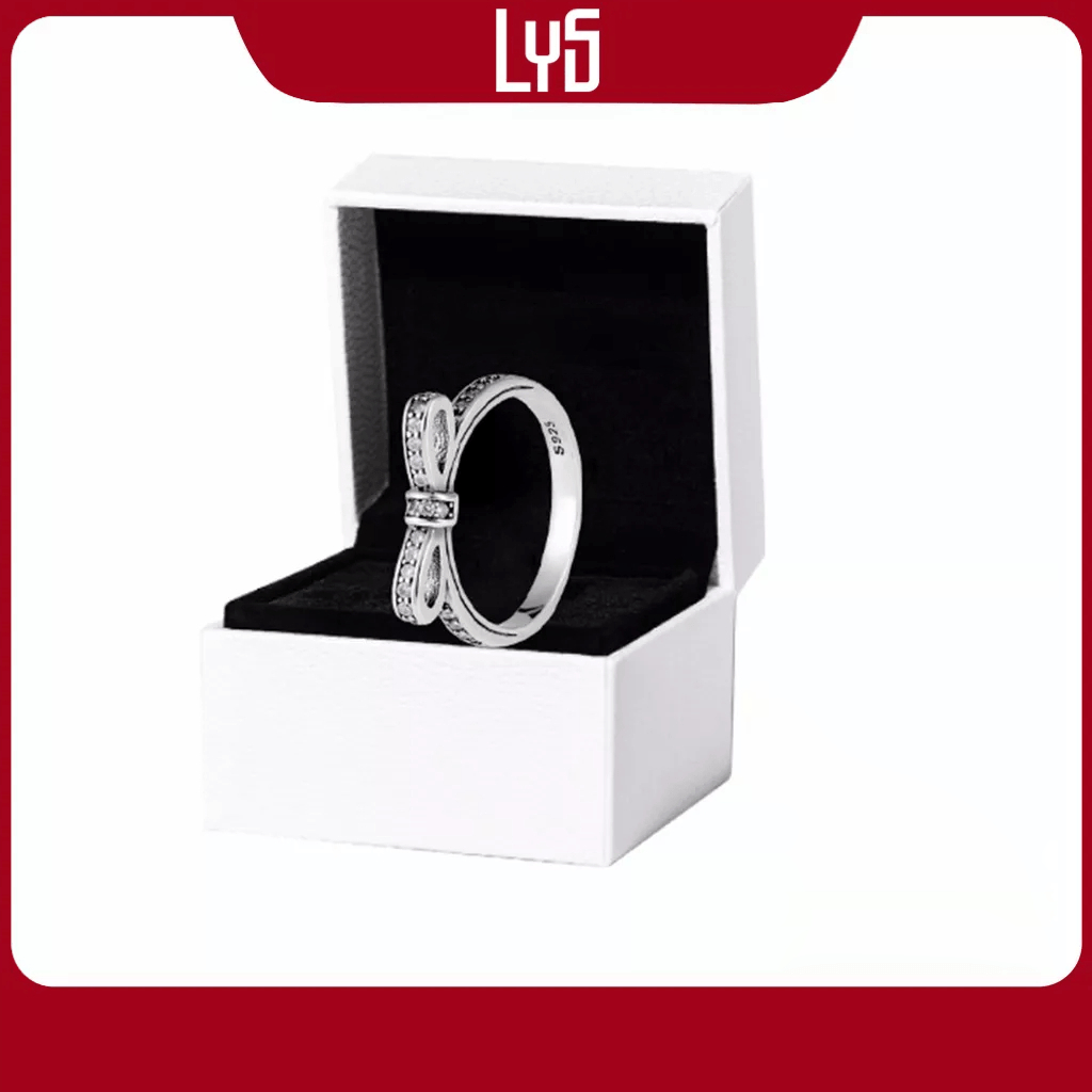Nhẫn bạc nữ Lys Creative Bow Ring Fullbox 8045 - Nhẫn Bạc Nữ S925 ALE