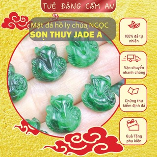 Mặt Hồ ly chúa ngọ.c sơn thủy lên nhẫn, có giấy kiểm định đá thiên nhiên. Hàng vip