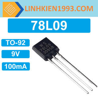 78l09 ic ổn áp 9v 100ma chân xuyên lỗ to-92