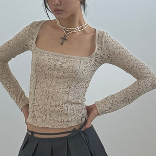  PREMIUM ౨ৎ ÁO ANGELA LACE SHIRT 