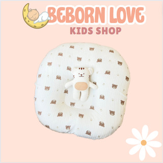 Gối Chống Trào Ngược Cho Bé BEBORN LOVE - Vải Xô Muslin Organic Thoáng Mát