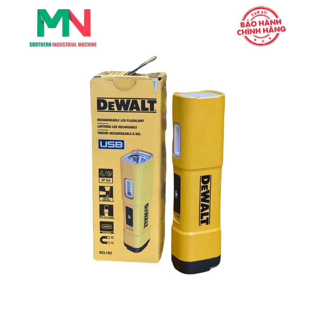 Đèn led sạc USB-C Dewalt DCL183 - Chính hãng Dewalt