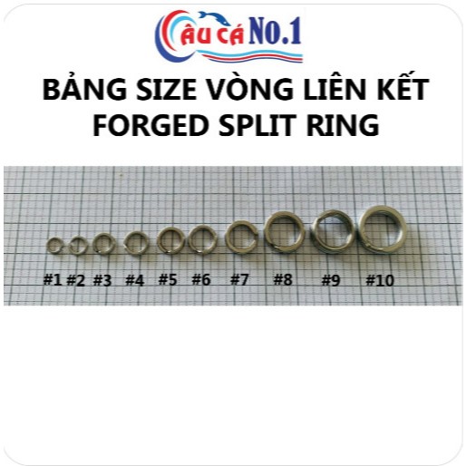 [HÀNG LẺ - SIÊU RẺ] KHOEN RING CÂU CÁ - 20 KHOEN HỞ/ VÒNG LIÊN KẾT PROHUNTER FORGED SPLIT RING