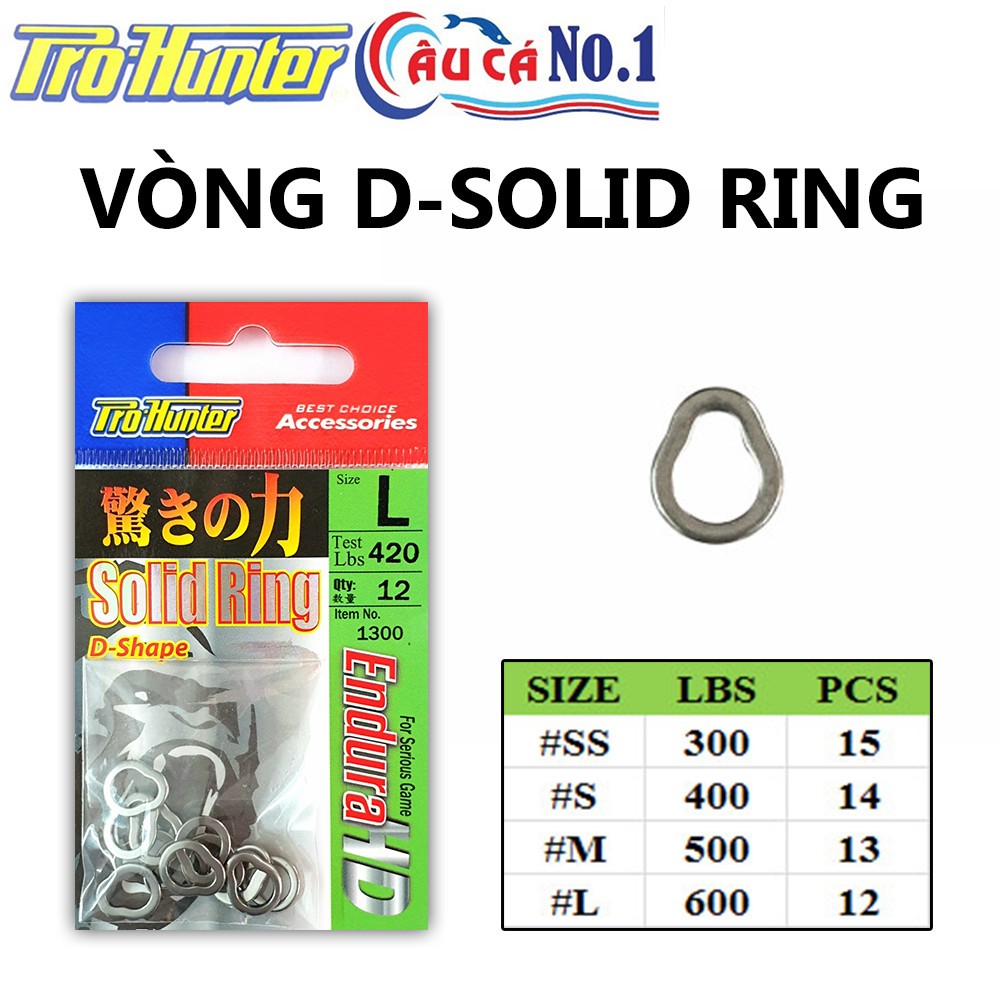 KHOEN RING CÂU CÁ - KHOEN QUẢ LÊ PROHUNTER POWER D-RING