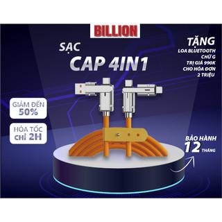 Dây Sạc Nhanh PKSAIGON 4IN1 Bằng Silicon Siêu Bền, Tốc Độ Sạc Nhanh 100W Bảo Hành 12 Tháng PKSAIGON . . .
