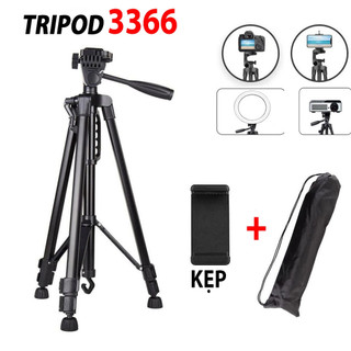 Chân giá đỡ Tripod 3366 chuyên nghiệp hỗ trợ chụp ảnh cao cấp có tay cầm - GIAO MÀU NGẪU NHIÊN