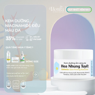 Kem Dưỡng Ẩm Sáng Da Cho Da Dầu Mụn Nhạy Cảm, Giảm Đốm Nâu Trên Da, Dưỡng Da Mềm Mịn, Cải Thiện Lỗ Chân Lông The Fleura