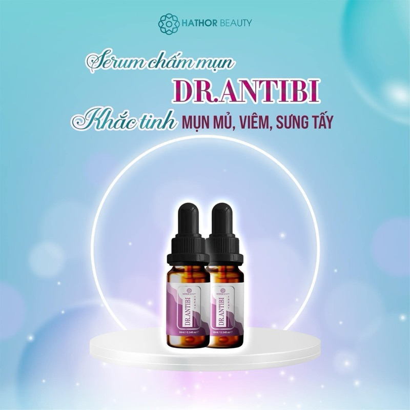 inh chất chấm mụn Hathor Beauty serum giảm mụn mờ thâm chính hãng Dr Antibi 10ml