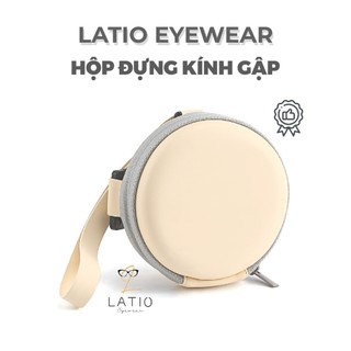 Hộp đựng kính gập Latio da PU, Túi đựng kính gập, Nhỏ gọn tiện lợi dễ dàng mang theo