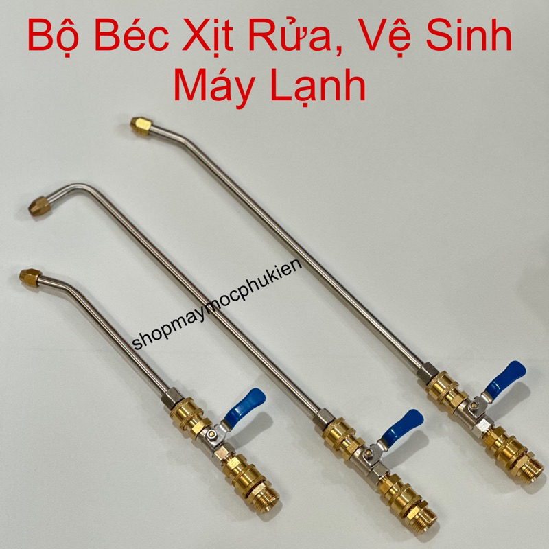 Bộ Béc Xịt Rửa, Vệ Sinh Máy Lạnh Đầu Nối Nhanh 1/4 Hàng Loại Tốt