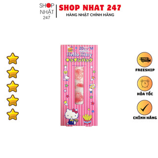 Set 20 túi ny lông đựng thực phẩm hình hello kitty nội địa nhật bản