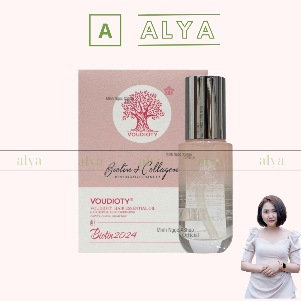 Tinh Dầu Dưỡng Tóc Biotin & Collagen Voudioty Bảo Vệ Tóc, Dưỡng Tóc Siêu Mềm Mượt