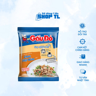 Thùng 50 gói cháo thịt bằm Gấu Đỏ