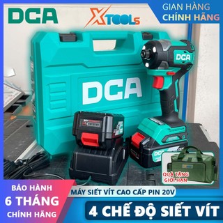 Máy siết vit dca adpl208em máy bắn vít dùng pin 20v không chổi than momen xoắn 210nm