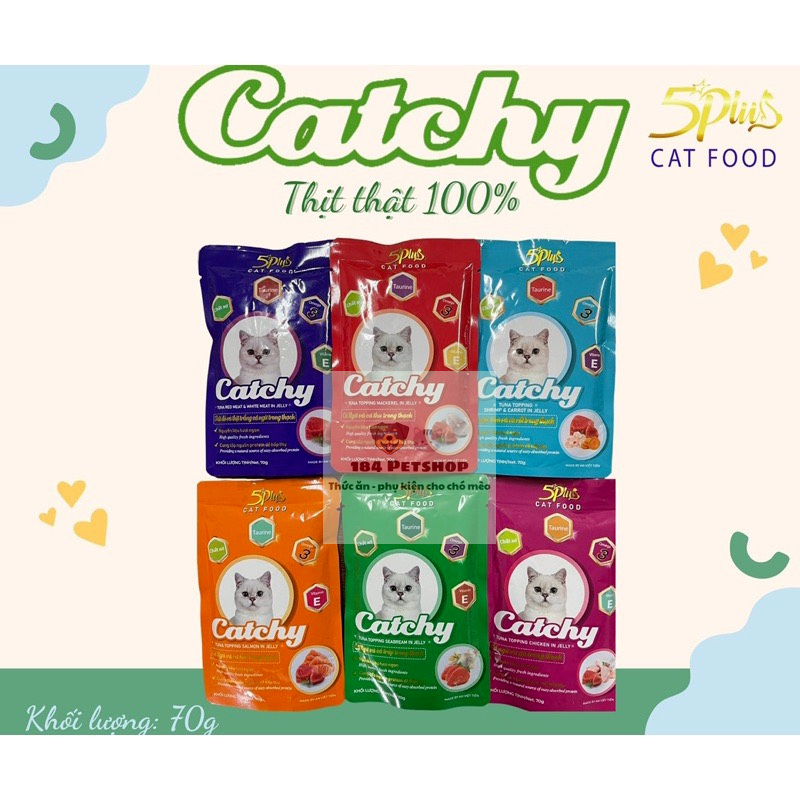 COMBO 3 GÓI PATE CATCHY GÓI 70G