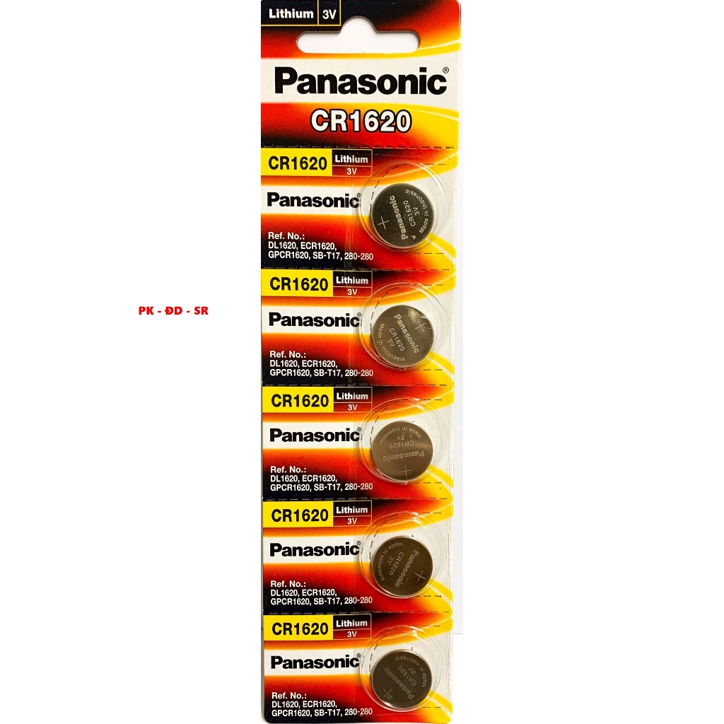 Pin CMOS CR1620 3V Panasonic & Maxell Chính Hãng – Dùng Cho Đồng Hồ, Remote, Máy Ảnh, Chìa Khóa Xe, 