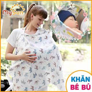 Khăn che choàng cho bé con bú ti khi ra ngoài đường che nắng MySun