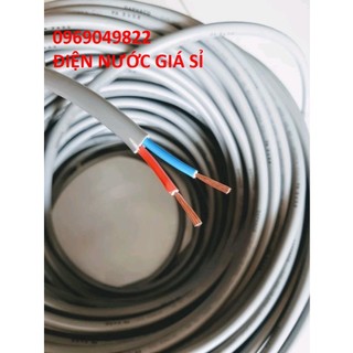 Dây Điện Đôi 2 Lõi 2x1.5 Tròn Xám 10m 15m 20m 25m 30m Fadaco.