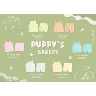 Punchun Bộ ba lỗ hai dây cho bé Bakery PCSS24D2403