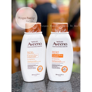 Dầu gội Aveeno Apple Cider 354ml thành phần giấm táo dành cho da dầu dưỡng mượt tóc