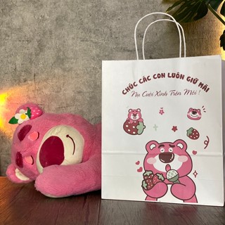 Túi giấy kraft in sẵn đựng quà cho trẻ em, túi giấy đựng quà