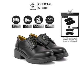 Giày đốc cổ thấp chất da bò đế cao su cao cấp Mori boot - Duky Store