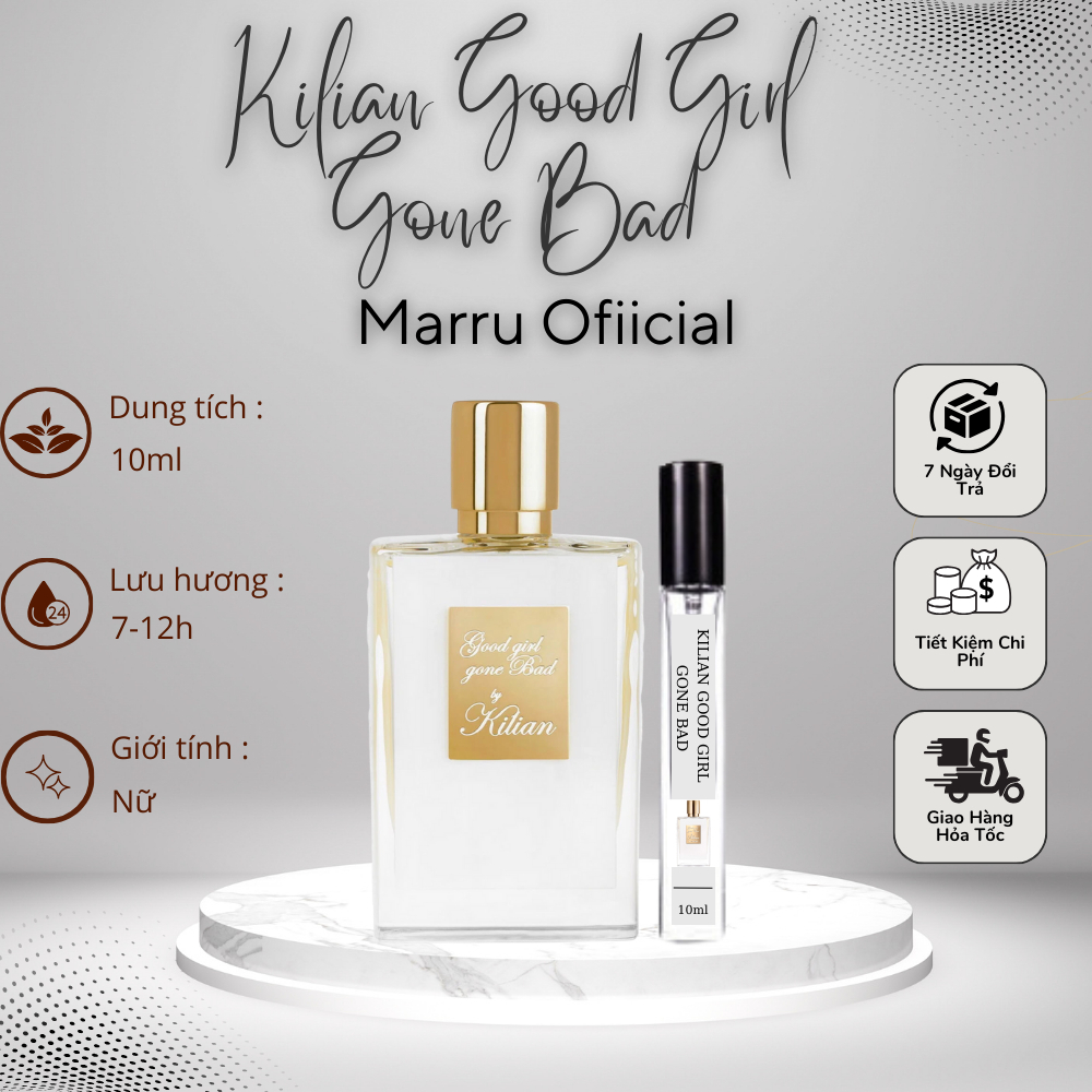 Nước hoa nữ Rắn Trắng Kilian Good Girl Gone Bad chiết 10ml hương thơm sang trọng - ZuKa Official