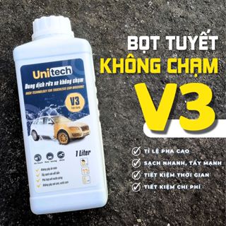 Nước rửa xe không chạm UNITECH V3 (1 lít) | Rửa xe bọt tuyết không chạm siêu sạch, tiết kiệm